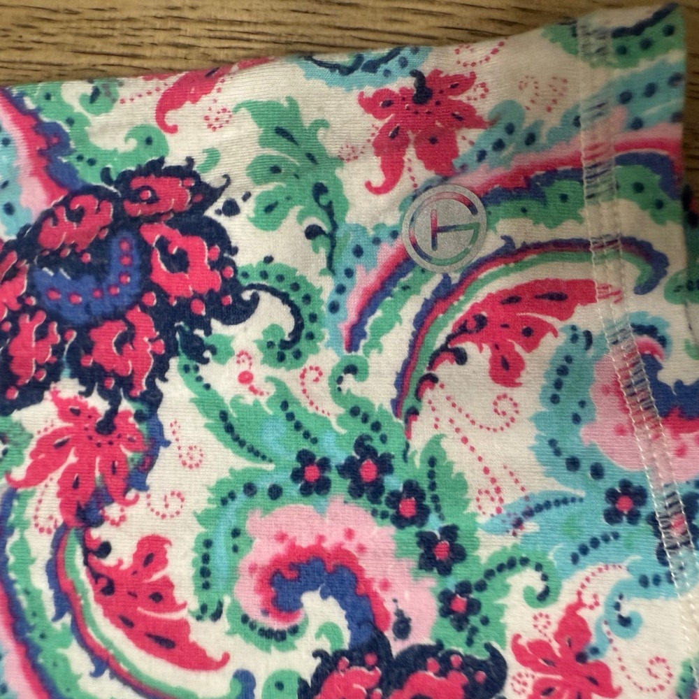 Talbots Women's 1X Paisley Floral Print Short Sleeve T-Shirt Top‎ Blouse - Picture 8 of 9